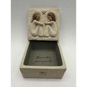 Vintage Original Willow Tree Susan Lordi "Friendship" Memory‎ Trinket Box 2003